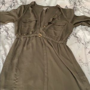 Olive green dress